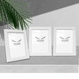 Aberto Design Set de 3 Marcos de Fotos Blancos 15 x 21 cm